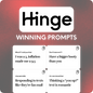 100 Hinge Prompts